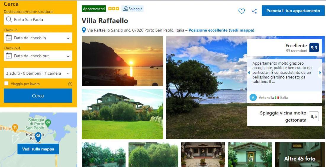 Villa Raffaello Porto San Paolo  Ngoại thất bức ảnh